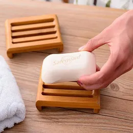 Nowe Naturalne Bambusowe Potrawy Soap Holder Tray Bathroom Soap Rack Plate Box Container