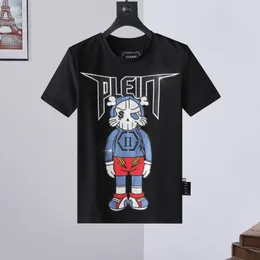 PLEIN BEAR T-shirt da uomo ROUND NECK SS Mens Designer T-shirt con strass Skull T-shirt da uomo Classical High Quality Top Tees PB 16566