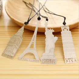 Bookmark Ancient Building Metal Chinese Style Vintage Creative Leaf Vein Hollow Maple Fringed Apricot Gifts