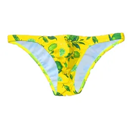 Sexy Half Hips Męskie Pływanie Niski Talia Bikini Swimwear Swimweear Swimwear Picks Dla młodzieży Chłopiec Swimsuit Plaża Kąpiel Spodenki Zwembroek Człowiek 220114