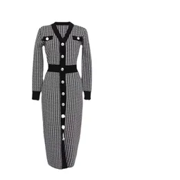 Tingfly-vestido feminino elegante com botões، مانغا لونغا، bodycon، مثير، inverno، فساتين حزب outono