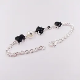 Memnon autentyczne 925 Sterling Silver bransoletki Pulsera Erma De Plata pasuje europejski niedźwiedź niedźwiedź biżuteria w stylu prezent 513631520