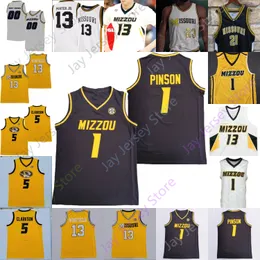 Missouri Basketball Jersey NCAA College Javon Pickett Brown Clarkson Porter Jr.