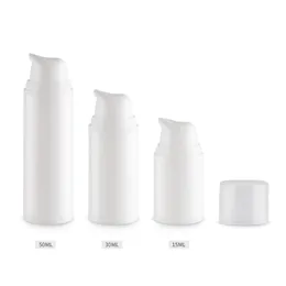 15ml 30ml 50ml Airless branco Frasco cosmético Lotion Creme de viagem pequena bomba de pele Bottles Cuidados Container Imprensa Dispenser