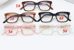 Occhiali da vista per computer trasparenti Montatura per occhiali da donna Occhiali da vista rotondi anti luce blu Occhiali da vista 5 colori 10 PZ