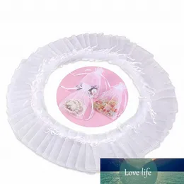 Biały 100 sztuk Organza Torba 7x9 9x12 13x18 15x20cm Torby sznurkowe Biżuteria Opakowania Cand