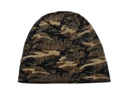 Men's Autumn Skullies Beanies Hat Breathable Women Knitted Hats For Men Gorros Bonnet Camouflage Unisex Beanie Hat Brimless Cap