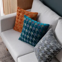 Cuscino per divano quadrato di lusso Cuscino decorativo di design Designer di lusso Cuscino di moda Cuscino per soggiorno casa 45 cm * 45 cm 2202261D