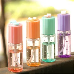 Storage Bottles & Jars Wholesale- 4pcs 35ML 50ML 60ML 100ML Portable Travel Transparent Perfume Atomizer Hydrating Empty Bottle Makeup Tool