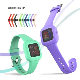 Silikonowy pasek do bransoletki dla Garmin Fit JR3 Inteligentny Watchband dla Garminfit JR 3 Wymiana pasów do akcesoriów dla dzieci