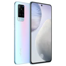 Oryginalny Vivo X60 5G Telefon komórkowy 8GB RAM 128GB 256GB ROM Exynos 1080 OCTA Core 48.0mp AR OTG NFC 4300MAH Android 6.56 "Pełny ekran Identyfikator linii papilarnych twarzy inteligentny telefon komórkowy