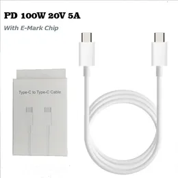 Cavo USB doppio da tipo C a tipo C Cavo di ricarica rapida 100W 5A PD con chip E mark per Macbook Samsung Huawei Xiaomi