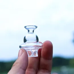 Neueste Spin Glass Vergaserkappe aus Glas mit abgeschrägter Kante Cyclone Riptide Vergaserkappe für 25 mm Quartz Banger Domeless Nails Dab Rig