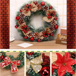 2020 Christmas handmade grinalda rattan pingente guirlanda para shopping center árvore de natal decoração ornamento #co y200111