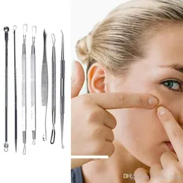 Ferramenta de removedor de Blackhead Acne Comedone Pimple Blemish Extractor Removedor Kit de ferramentas Conjunto Inclout Caixa de vendas Presente para clientes