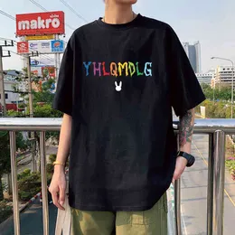 7r5k rapçi kötü tavşan temel klasik erkekler kadınlar tişört serin harajuku tshirts sokak kıyafetleri yaz 90'lar kadın tişört üst tee giysileri y220214