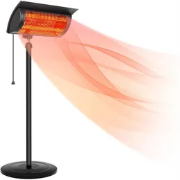 Simple Deluxe Standing Heater Patio Outdoor Balcony, Courtyard with Overheat Protection, 750W/1500W, Largea29