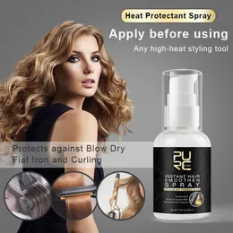 PURC Argan Oil and Ginger Extracts Instant Hair Smoothen Spray Easy to Absorb and Non-greasy Protect and Soft Hair Repair Damaged Hair