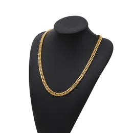 Bracelete de colar de liga de moda Chain Chain Double Chain Gold Hot Sale Colar Hip Hop Hhiop Jóias por atacado