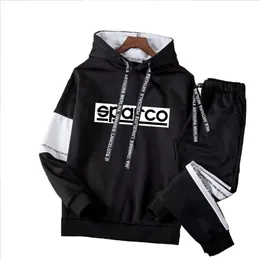 Bikinis Secret Sports Garnitur Męski Spring and Autumn Trend Sparco Casual Wear Men Sweter Dwukierak 211220