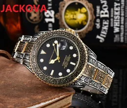 E homens, flores esqueleto de squetões de pulso clássico três pinos Business Suíça Highend Mens Watches Luxury Military Analog Relógio Montre de Luxe