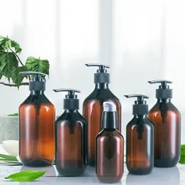 Flüssigseifenspender, Lotionsflaschen mit Pumpe, tragbarer Kunststoff-Schaum-Shampoo-Sprühflasche, kosmetischer Make-up-Behälter