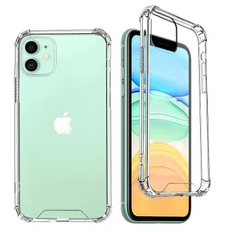 Premium Clear Acrylic TPU Hard Shockproof Factions for iPhone 14 13 12 11 Pro Max XR XS X 8 7 Plus Air Armor Phone Cover