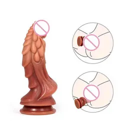 NXY Anal Plug Bestco 18 + Anale Realistische Dildo 230mm Lange Prostaat Massage Vagina Anus Stimulator Adult Sex Toys Voor Vrouwen Koppels Homo1215