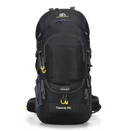 Torby na zewnątrz 60L Count deszczu wodoodporne odblaskowe wędrówki Trekking Sport Plecak Wspinaczka do wspinaczki unisex kemping plecak dla mężczyzn1