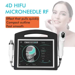 4D HIFU&RF fractional micro-needle 2 in 1 wrinkle removal skin tightening face lifting machine stretch marks remover body sliming spa device