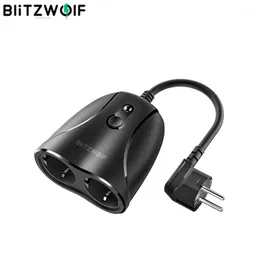 Blitzwolf BW-SHP14 16A Dual Getets IP44 Smart WiFi Gniazdo 3680W UE /1760W US Plug Outdoor Sconester Gniazdo Wtyczki Adaptors1