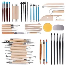 Ceramic Clay Tools Set Polymer Clay Tools Pottery Tools Set Wooden Pottery  Sculpting Clay Cleaning Tool Set Crafts Tool Sculpture From Yiyu_hg, $58.64