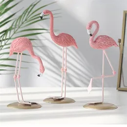 Lovely Cute Flamingo Design Resin Home Decorations Christmas Gifts Ornaments Table Desk for Ktng 2/5000 living Bedroom Y201020