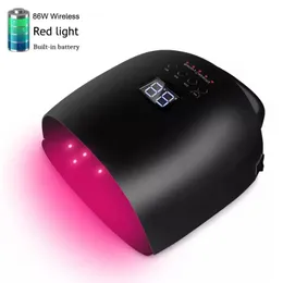 Inbyggd uppladdningsbart batteri Nail UV-lampa Trådlös gel Torktumlare Fast Curing Light Manicure Pedicure Lampor Trådlös LED Nail Lamp