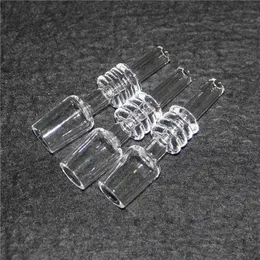 R￶kningskvartspets f￶r nektar dropptips Domeless Quartz Nail 10mm 14mm 18mm Dab Straw Set 100% Quartzbanger Nails