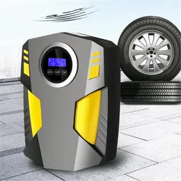 Pompa per compressore d'aria portatile per auto Pompa di gonfiaggio digitale per pneumatici 150 PSI 120W Pompa di aria automatica per pompa per pneumatici per auto moto LED