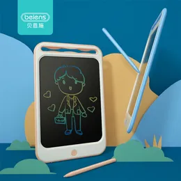 Beiens desenho brinquedos para crianças lcd tábua de desenho crianças desenho tablet arranhão pintura brinquedo com anti-apagamento presentes de aniversário lj200907