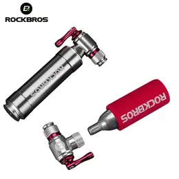 Rockbros Bicycle Mini Mini Pump CO2 Инфлятор изолированный рукав воздушный велосипедный велосипедный велосипедный велосипед