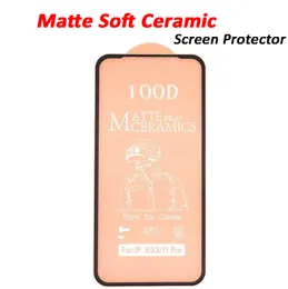 Matowy Screen Protector dla Xiaomi MI CC9 Pro 10 Ultra 10t 10s 11 Lite Redmi 9A 9C Uwaga 9 5G 8T K30 K40 POCO X3 Anti-FringerPrint Miękki Ceramiczny Pełny Osłona Pokrywa Klej