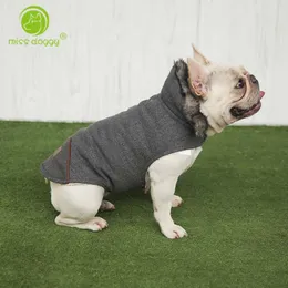 Engrossar roupa acolchoada de cão de inverno jaqueta de animal de estimação algodão aquecido veste para cães pequenos casaco de cachorro francês bulldog vestuário gato 10e t200710