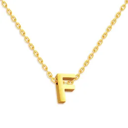 English initial Necklace Stainless steel gold letter pendant string women necklaces fashion jewelry gift will and sandy