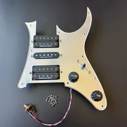 Upgrade Prewired HSH Guitar Pickguard Black Dimarzioibz Alnico Pickups for RG Guitar Welding Harness