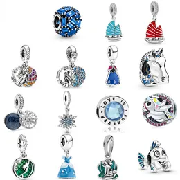 Alloy Wisiorek Charms Romantyczny Birthstone Fit Oryginalna Bransoletka Dla Kobiet Ustalenia Biżuterii DIY Making