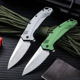 KES 1776OLSW Cep Katlanır Bıçak Stonewash 9Cr13MOV Bıçak 6061-T6 Alüminyum Kolu Taktik Açık Avcılık Kamp Survival EDC Araçları Bıçaklar A3925