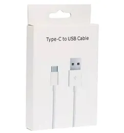 Nowy OEM Type-C Kabel USB z pakowaniem detalicznym Pole do pakowania dla Samsung Galaxy S8 S9 S10 LG Szybki ładowanie typu C High Speed ​​Ładowarka