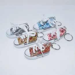 Nowa Moda Buty Sportowe Brelok Mini Symulacja 3D Płótno Buty Płótno Torby Torba Keychain Keychain Akcesoria Prezenty