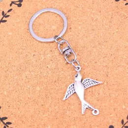 Fashion Keychain 37*29mm swallow bird connecotr Pendants DIY Jewelry Car Key Chain Ring Holder Souvenir For Gift