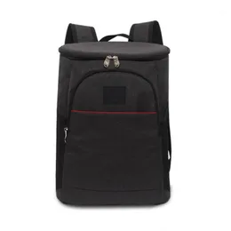 Torba podróżna o pojemności 18 l Tkanina oxford Unisex Izolowana chłodziarka do wina Ice Pack Duża pojemność Lunch Tote Zipper Storage Backpack1