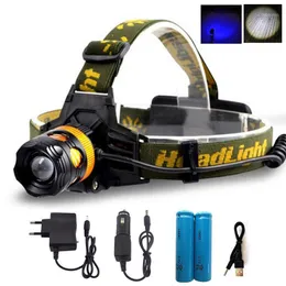 Zoomable Led Headlight Lampe Frontale Q5 Torch HeadLamp Head Lamp White Yellow Blue Light For FishingR1 Headlamps