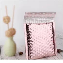 30pcs Packing Padded Envelope Rose Gold Aluminum Foil Bubble Bag Shipping Mailer Pouch Waterproof Mailing jlllKn